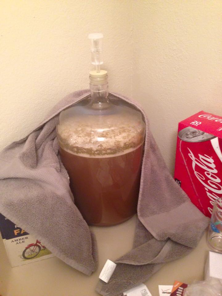Honey Brown ale Fermenting