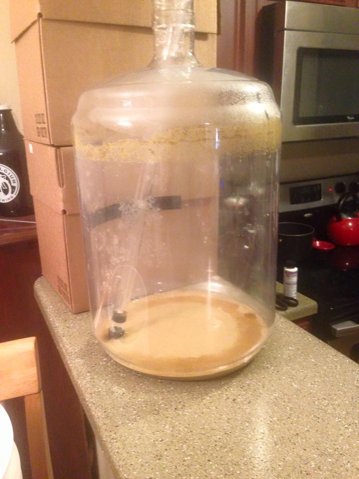 Honey Brown Ale empty Carboy