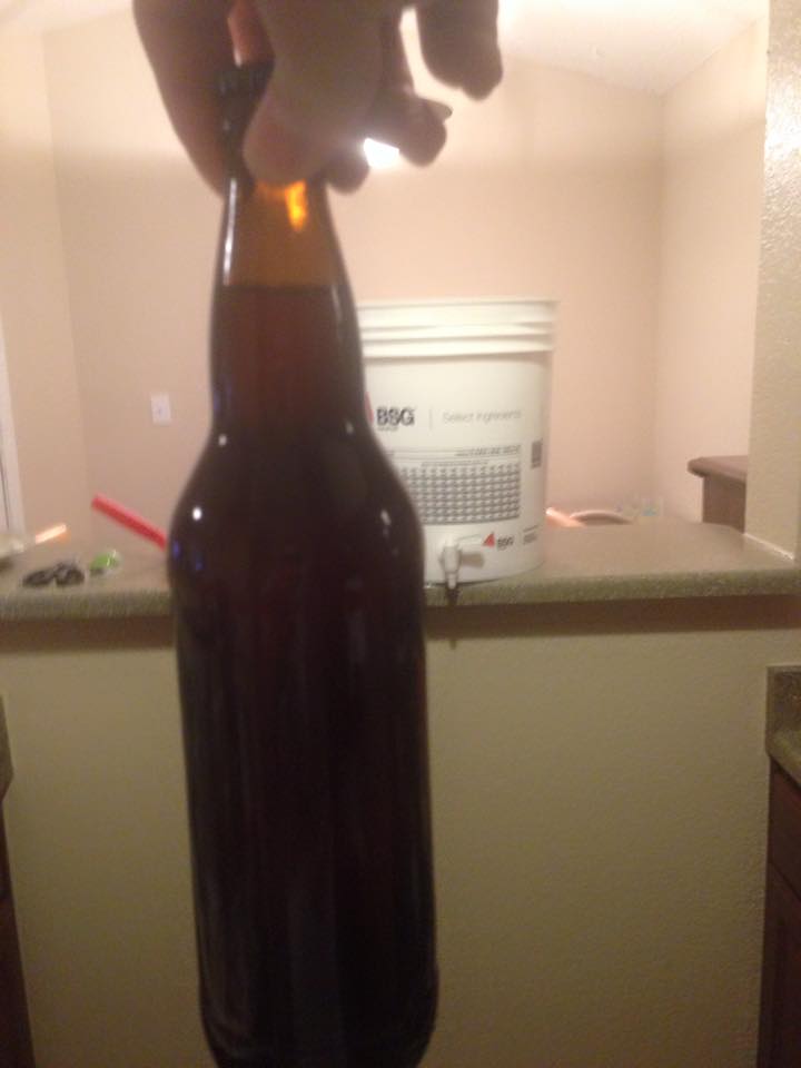Honey Brown Ale Bottled