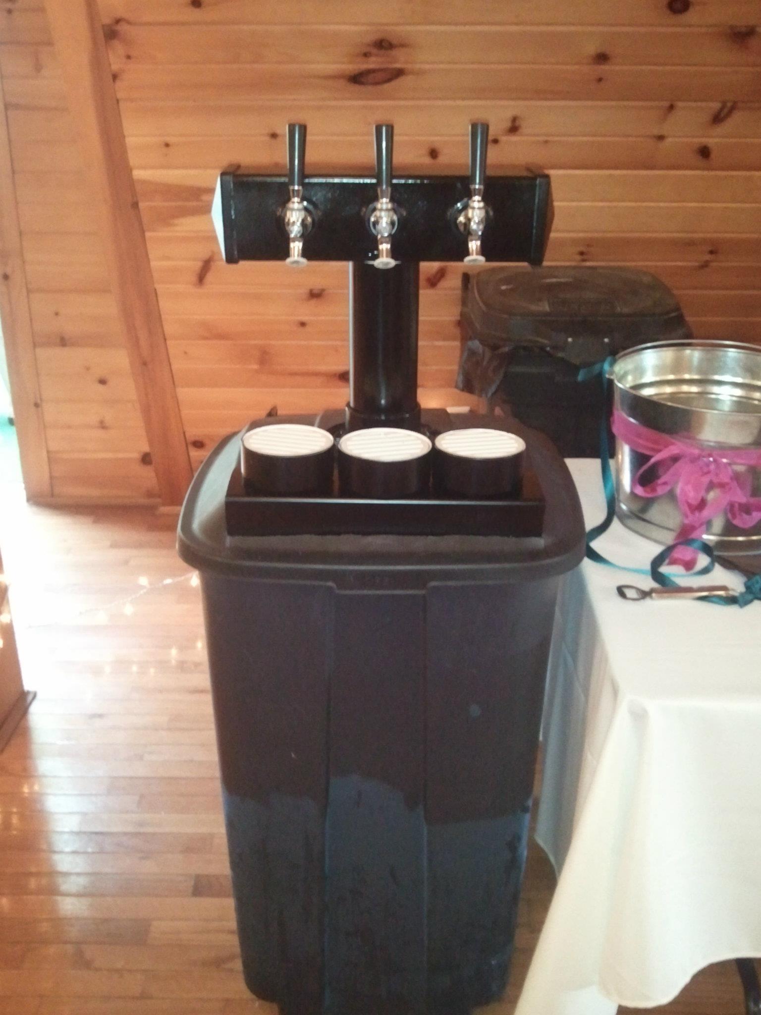 Rolling kegerator