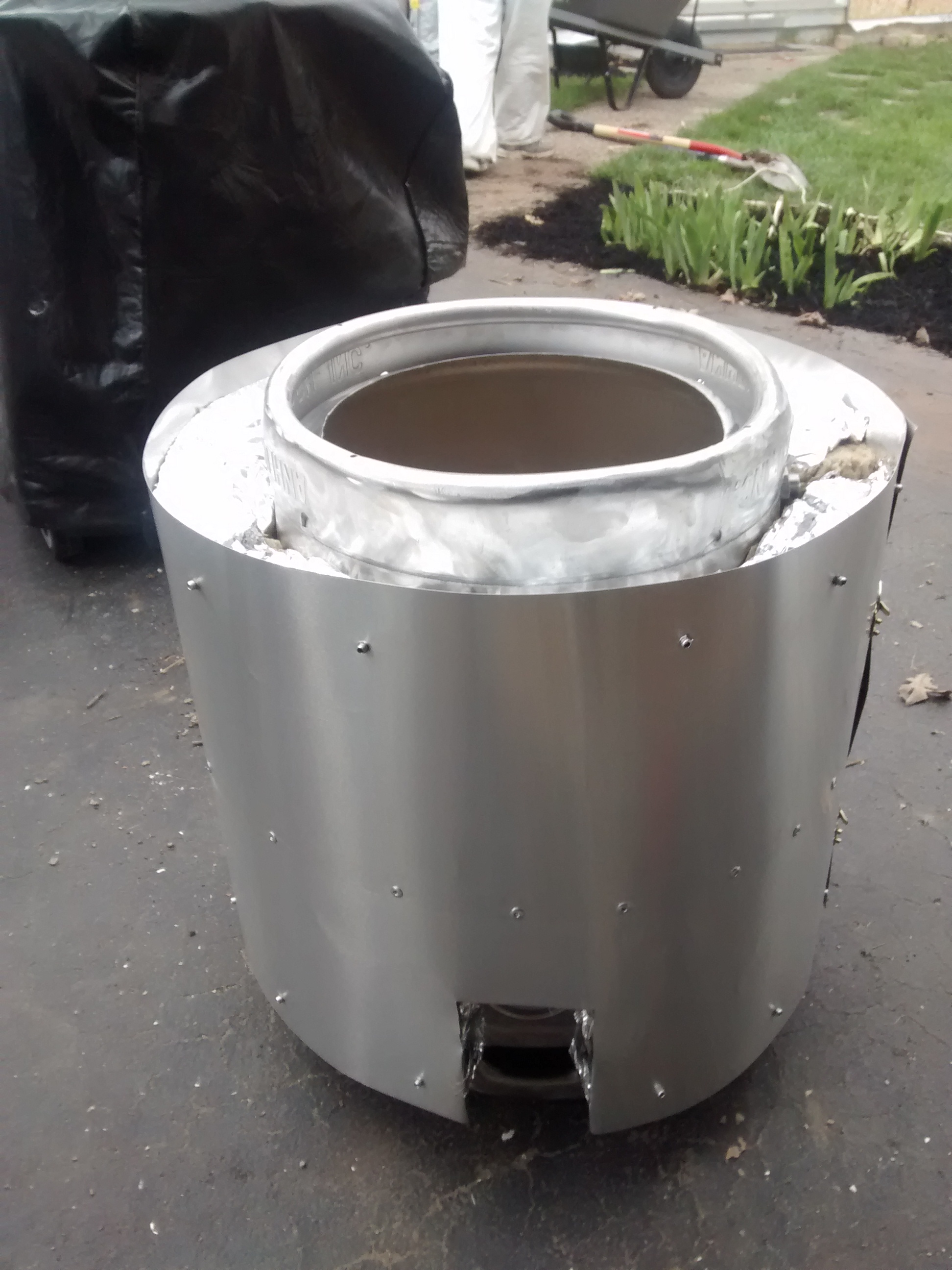 mash tun with insulation jacket
