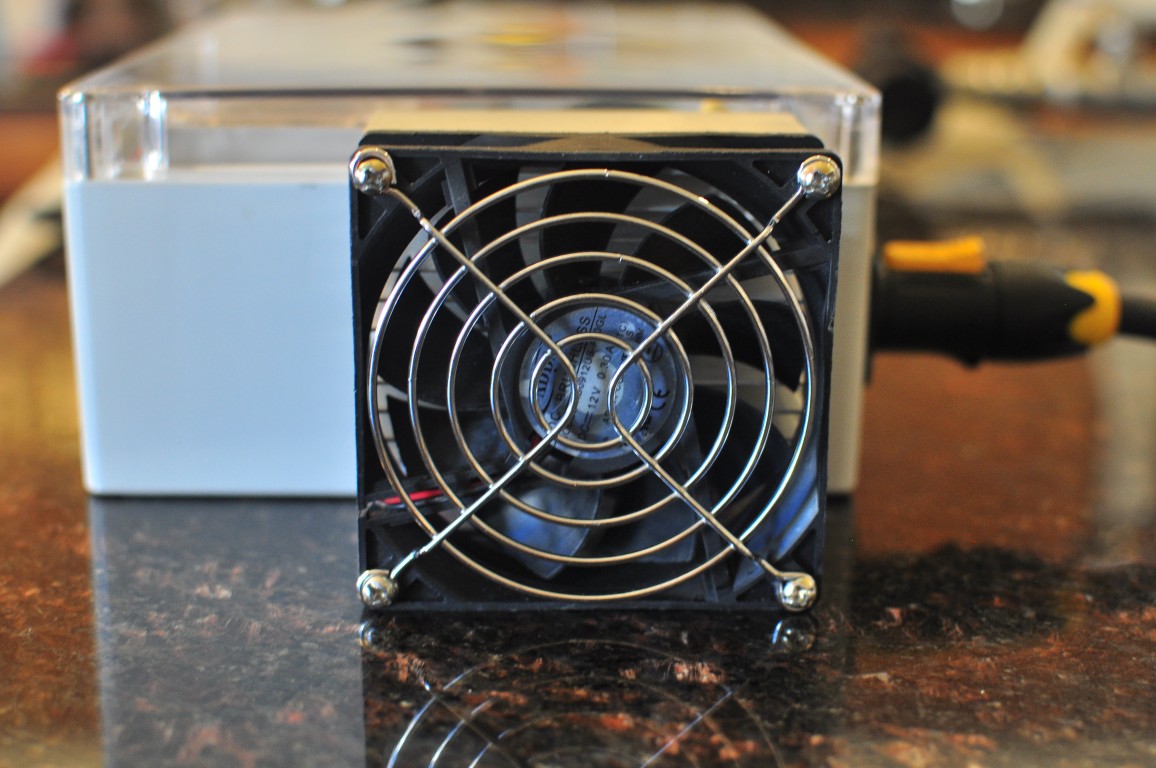 Peltier hot side fan