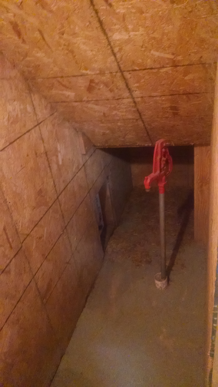 inside closet