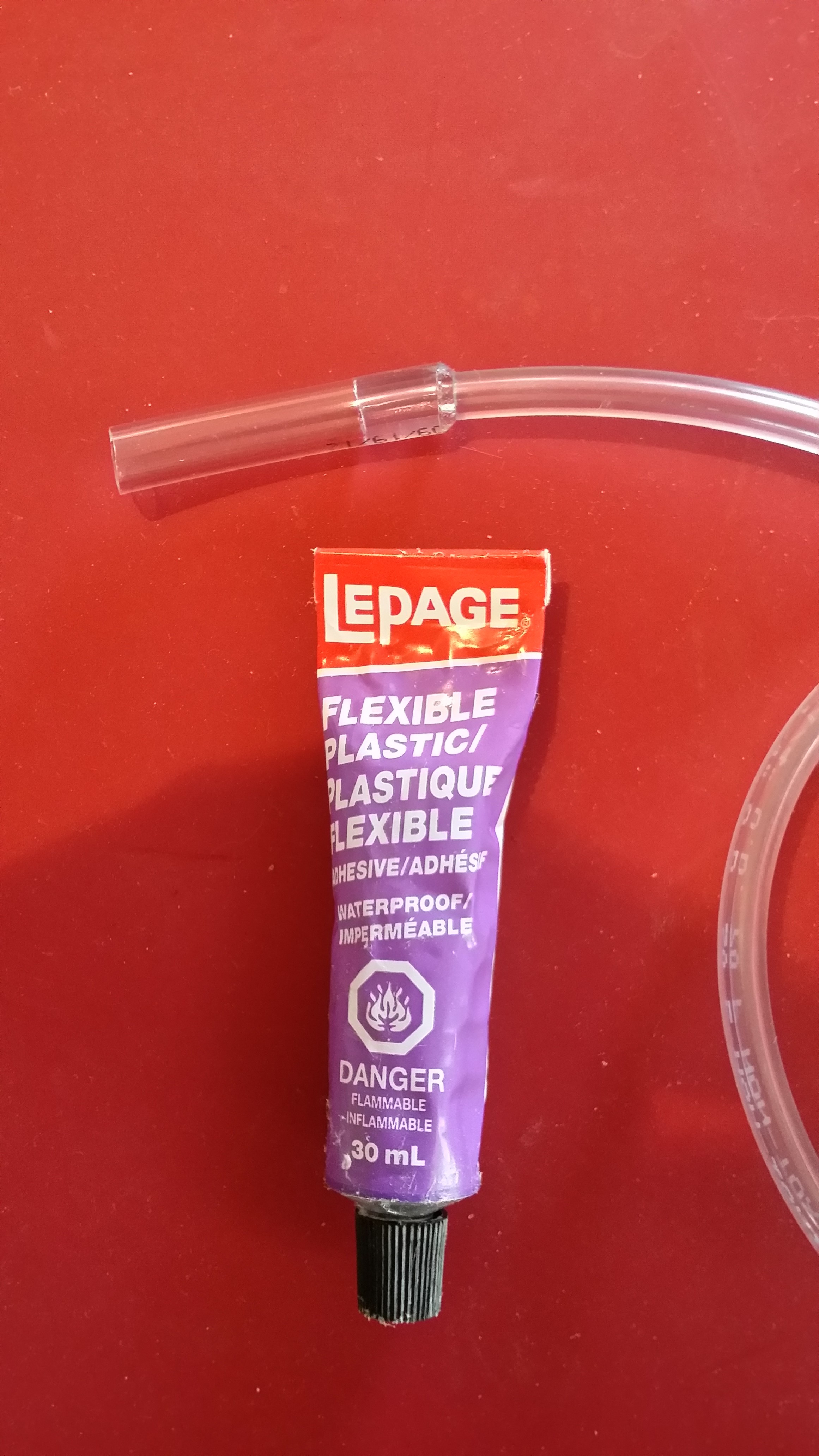 Glue 2 tubes