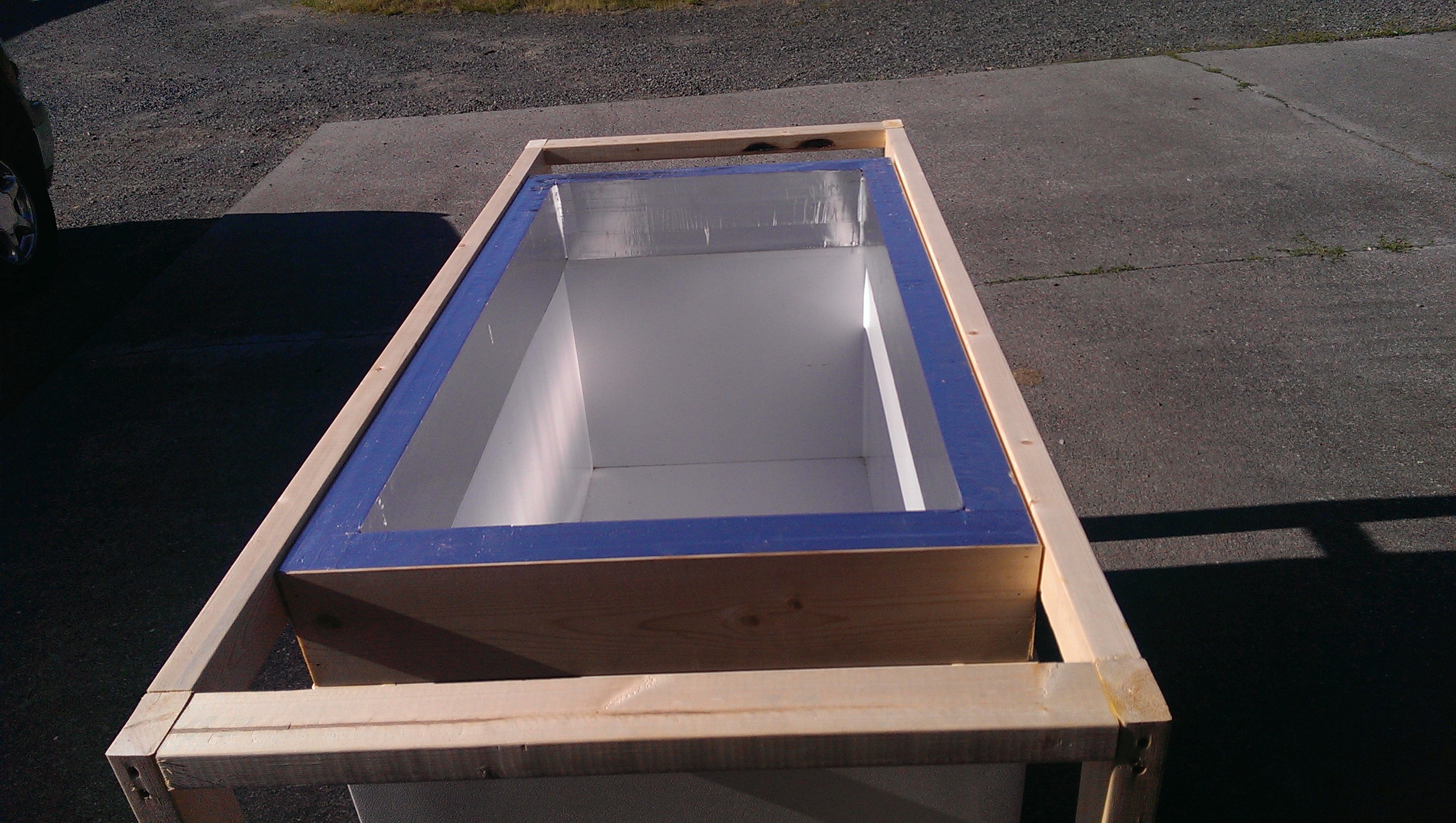 Lined the collar with foam board and covered in metal tape.