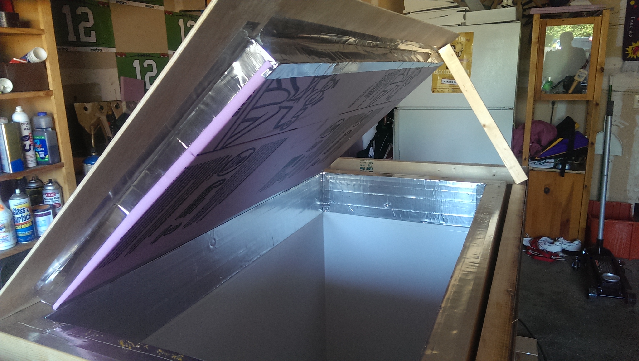 Lined the collar with foam board and covered in metal tape.