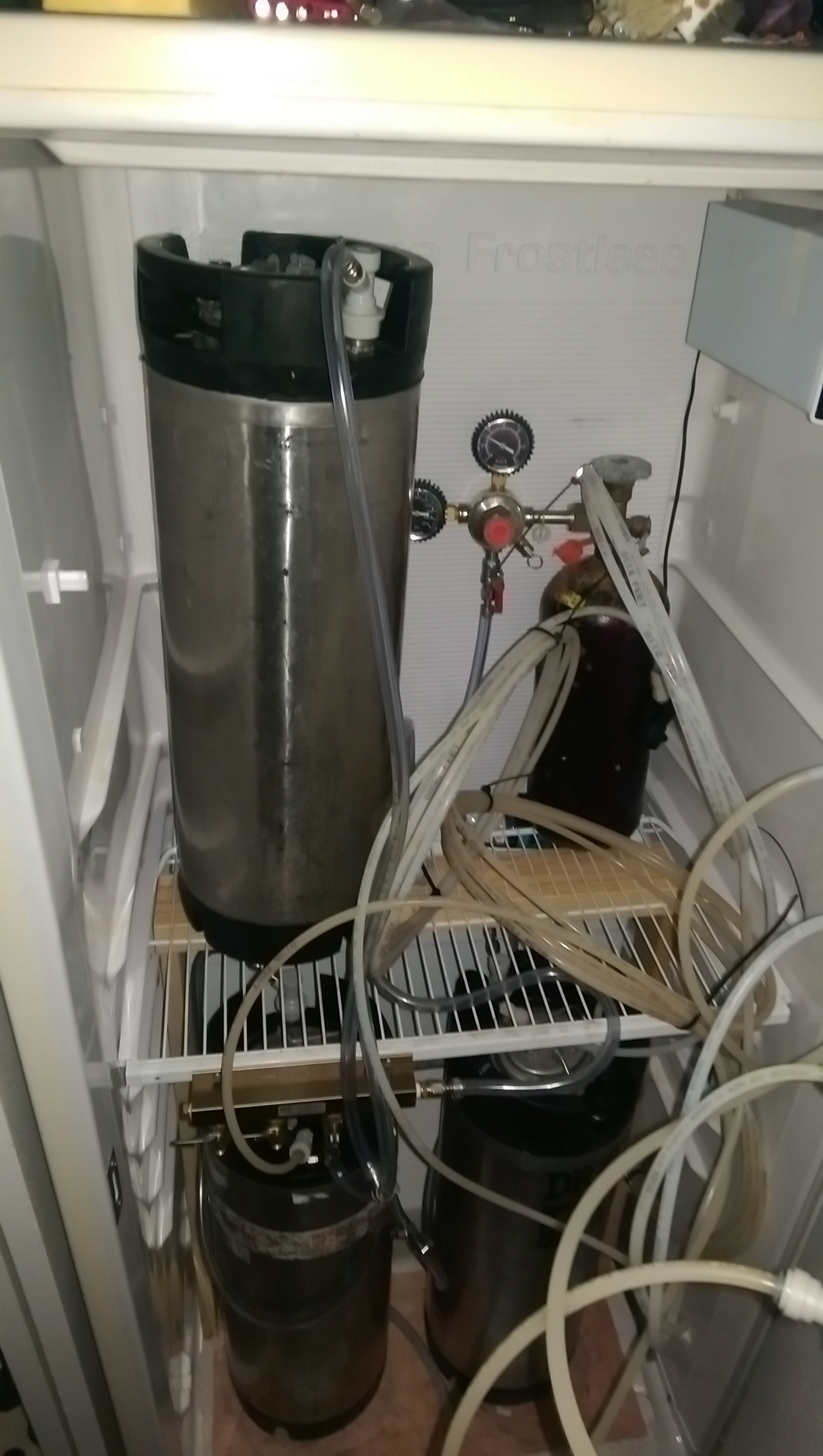 Inside kegerator