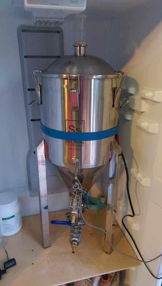 SS Brewtech in the freezer