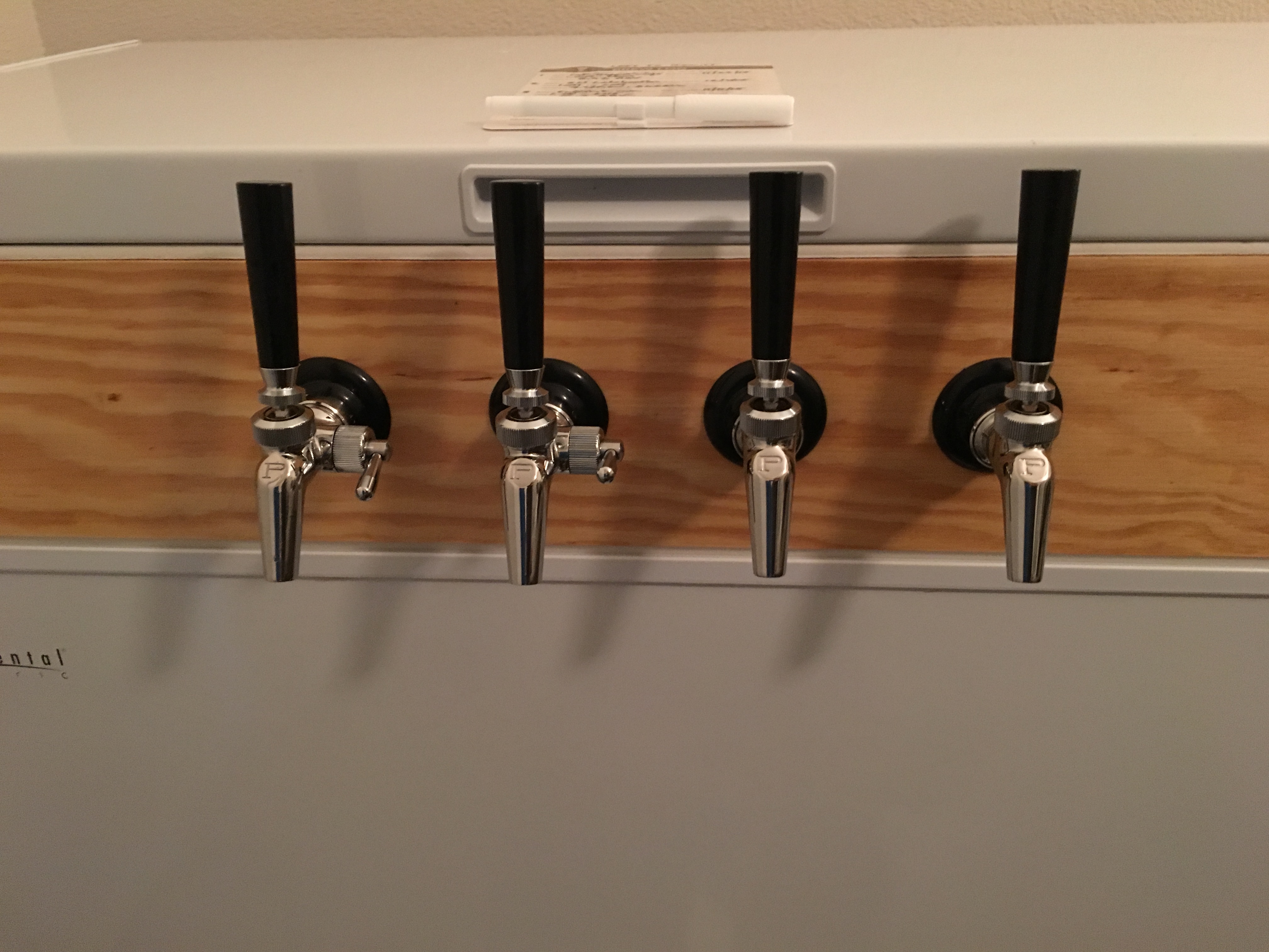 Faucets in front