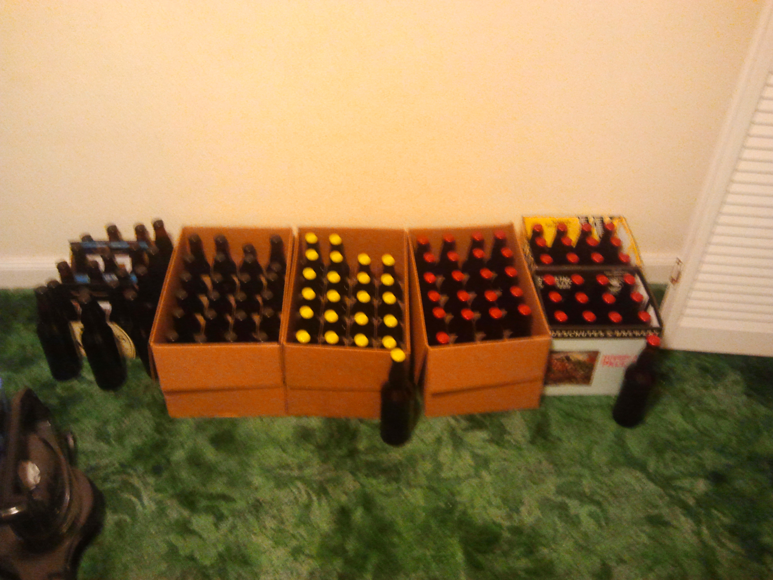 bottle drying and bottled beer