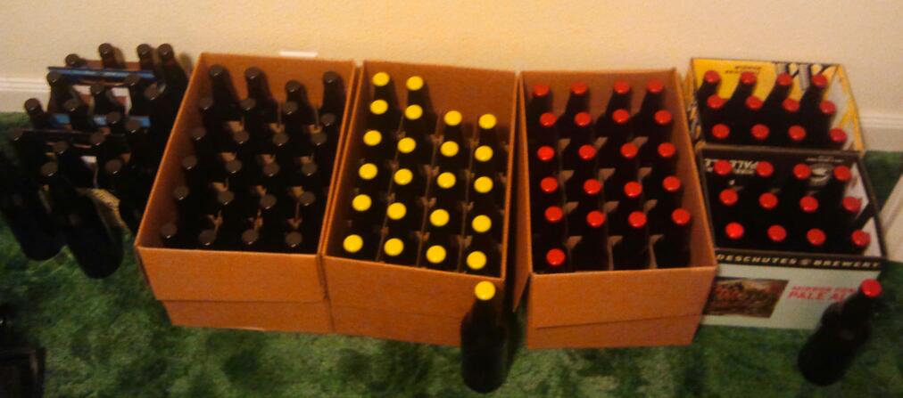 bottle drying and bottled beer