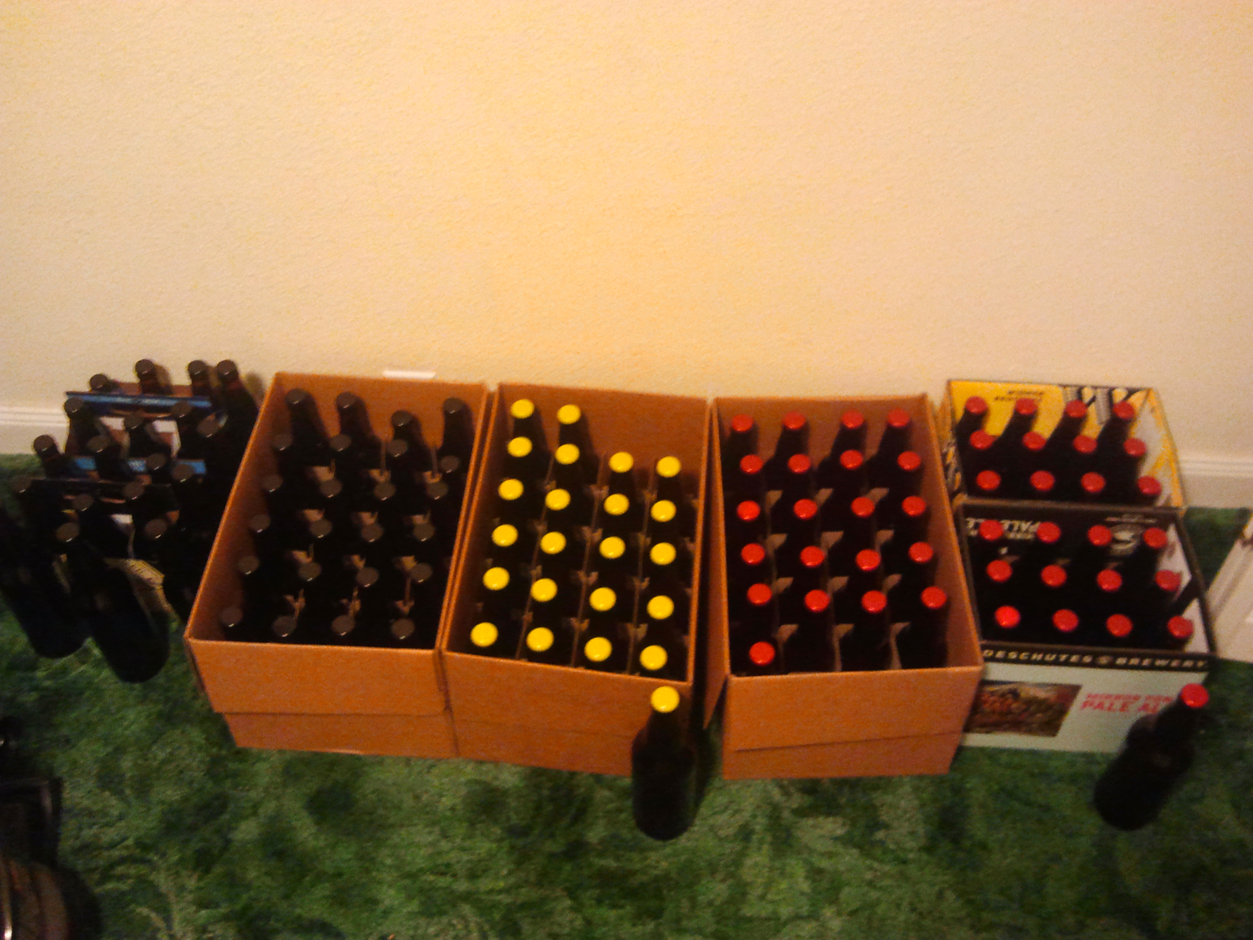 bottle drying and bottled beer