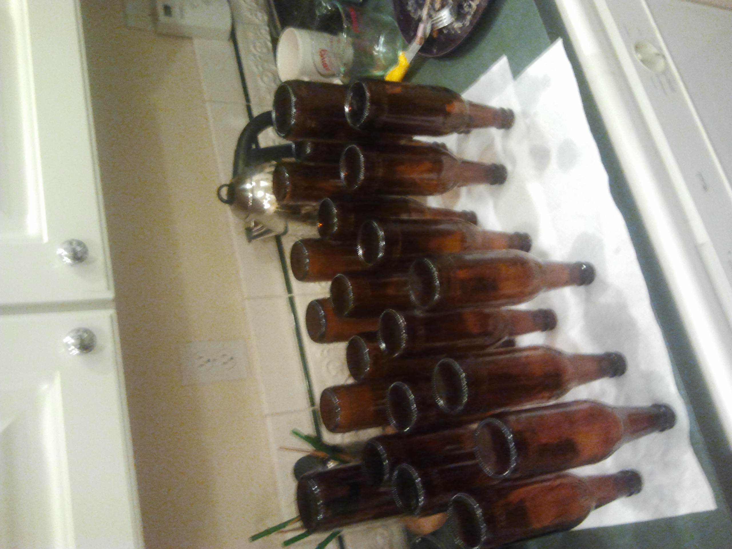 bottle drying and bottled beer