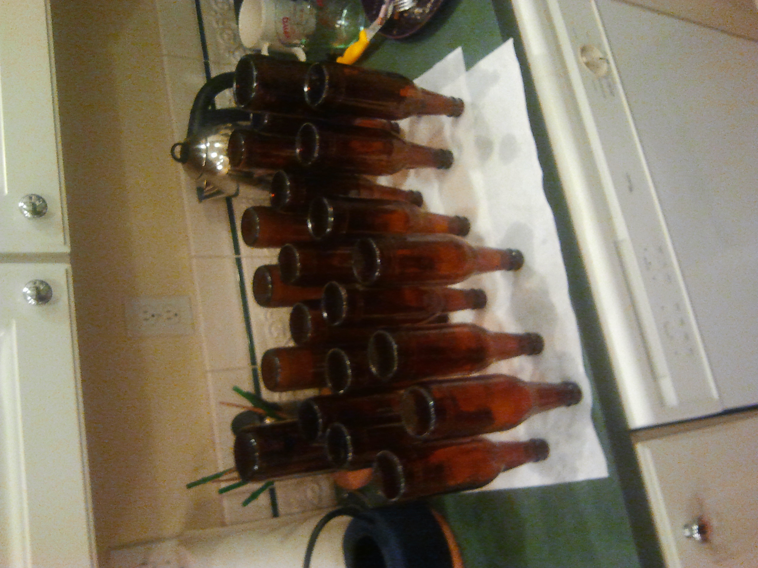 bottle drying and bottled beer