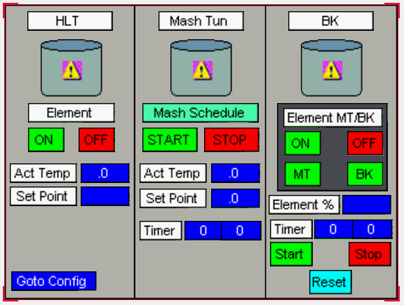HMI Landing Screen