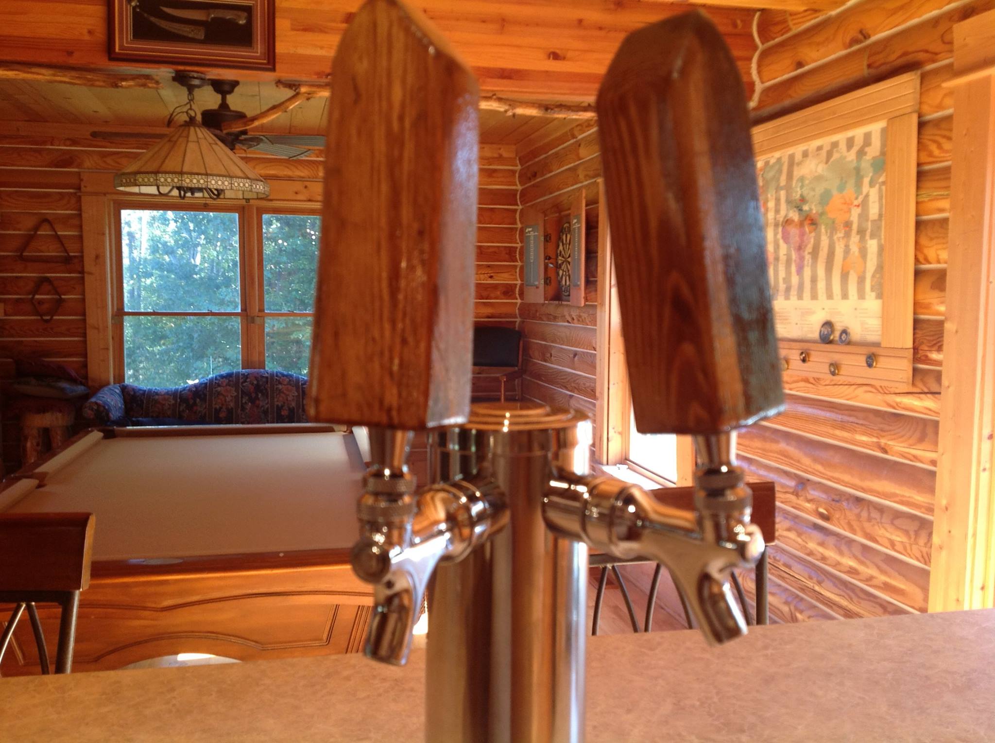 Homemade Beer taps