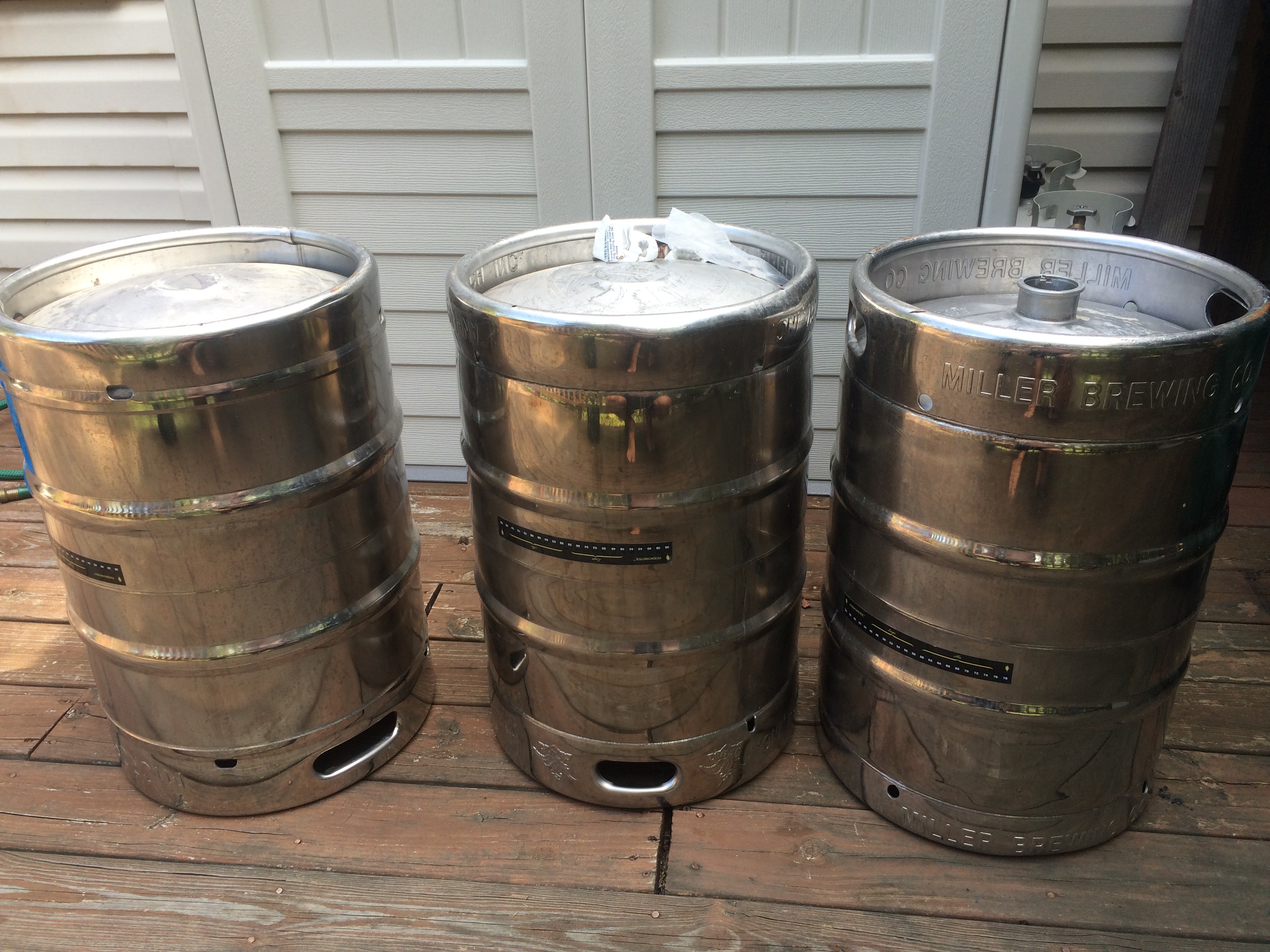 The starting kegs