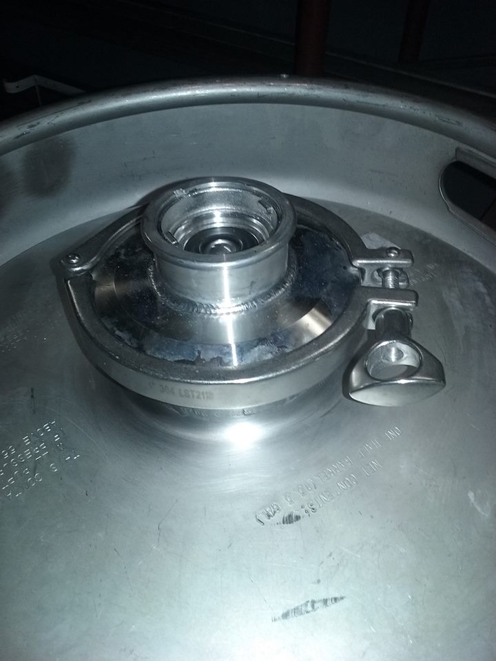 my custom bright keg and serving keg