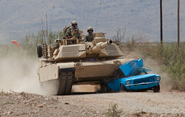 Mustang%2Bcrushed%2Bby%2BM1%2BAbrams%2Btank1330726087.jpg