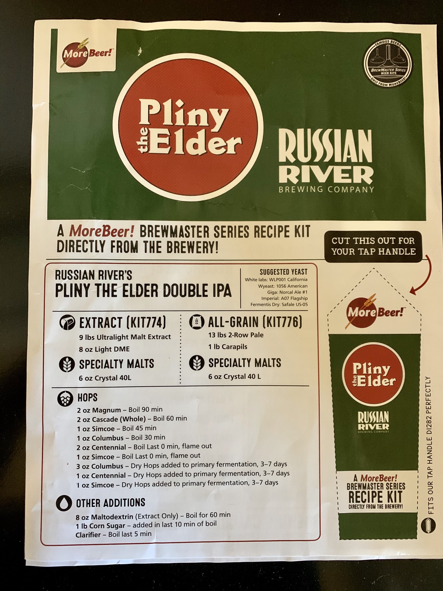 Official Pliny Recipe Kit From Russian