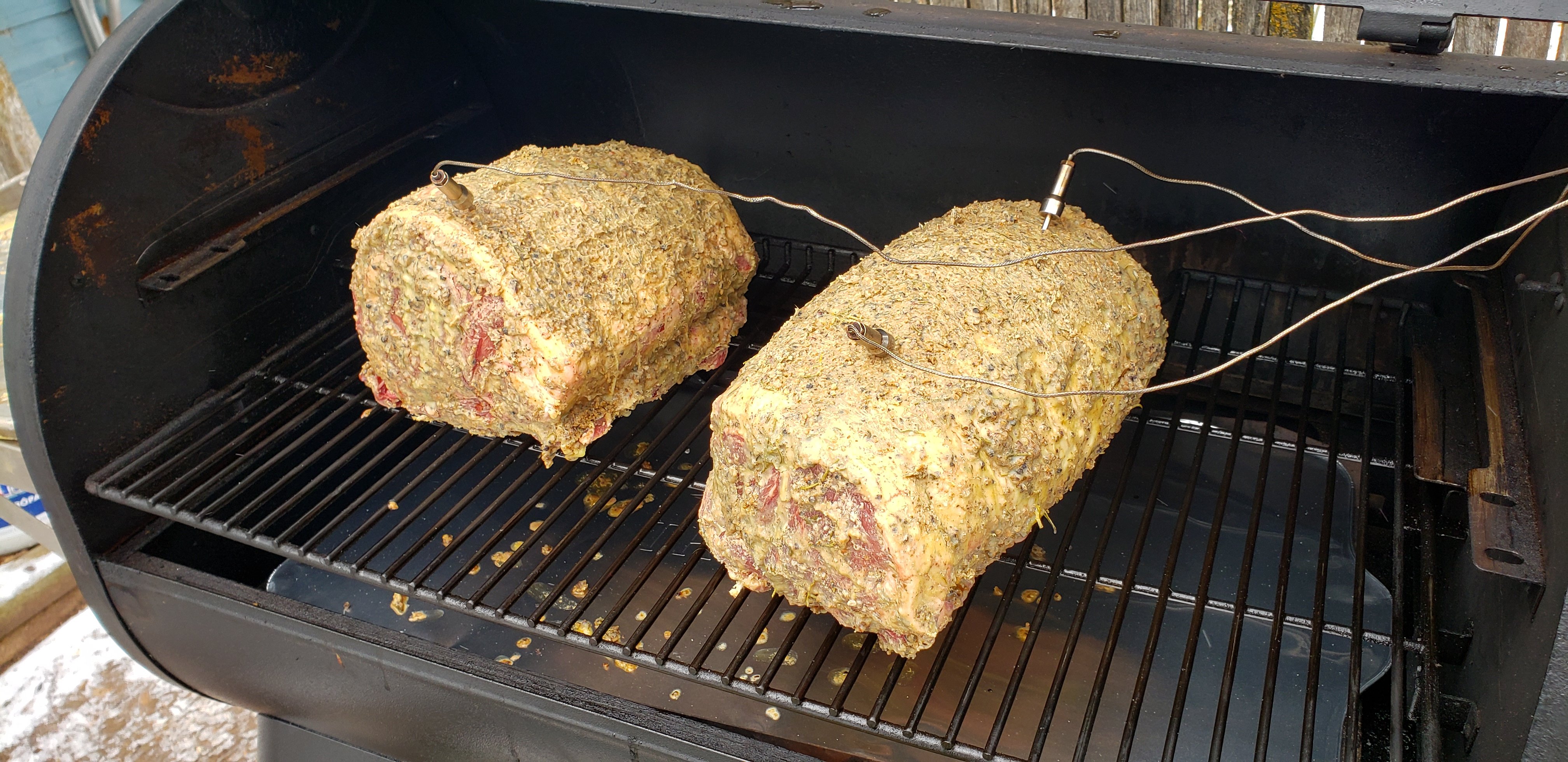 ribeye roasts on smoker.jpg