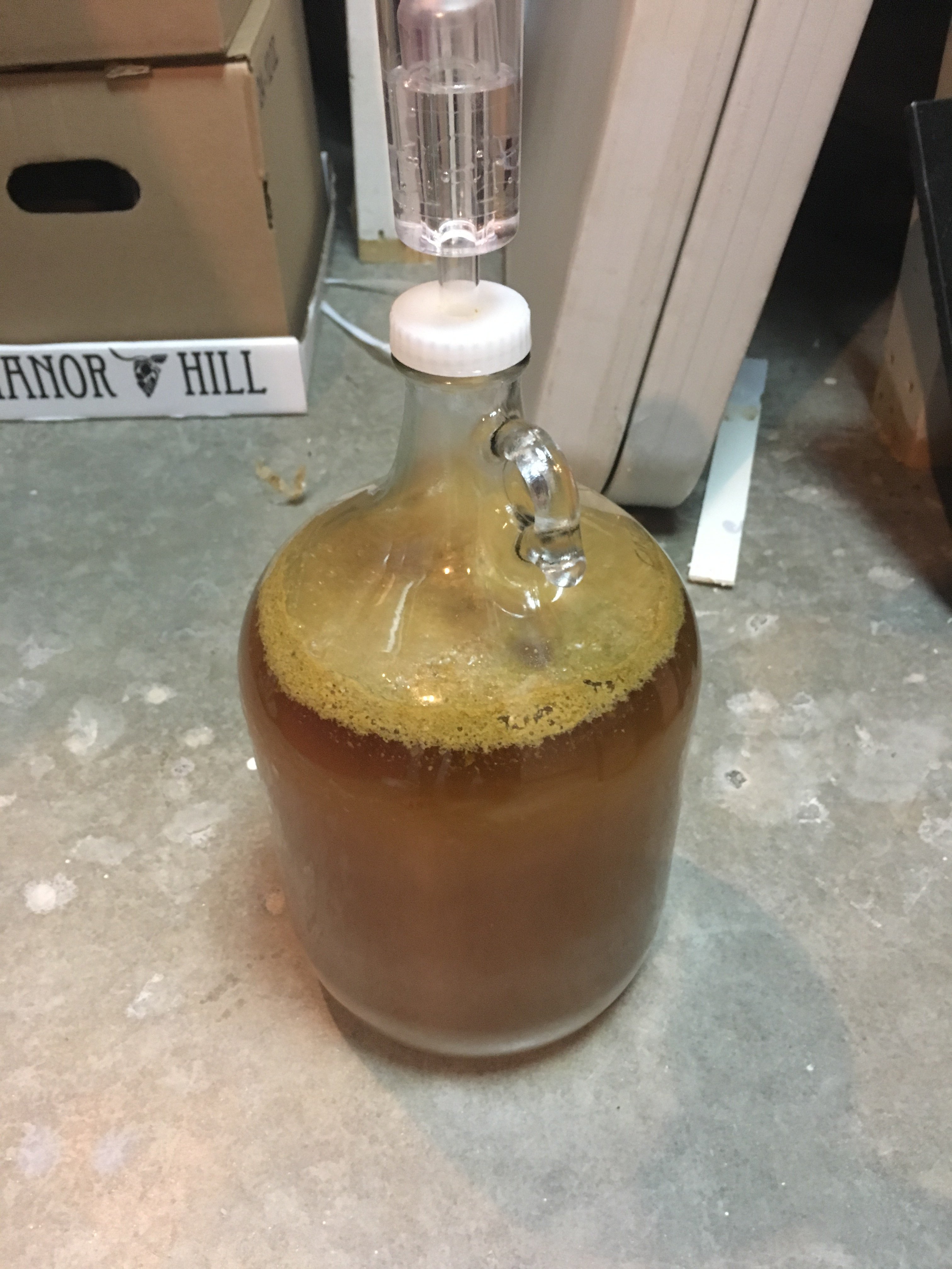Foam on top of beer in secondary fermenter Homebrew Talk Beer, Wine