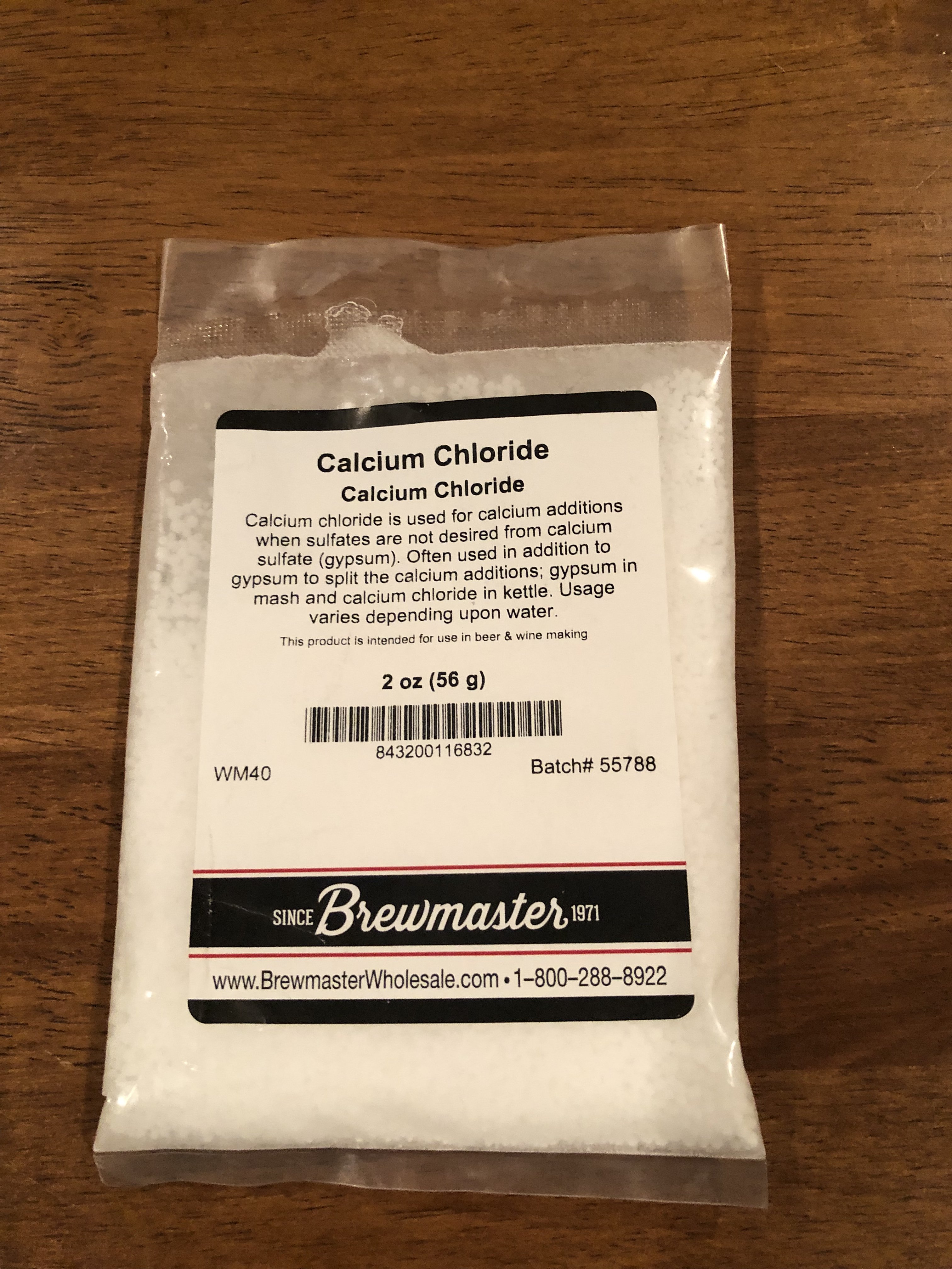 Calcium Chloride, 2 oz.