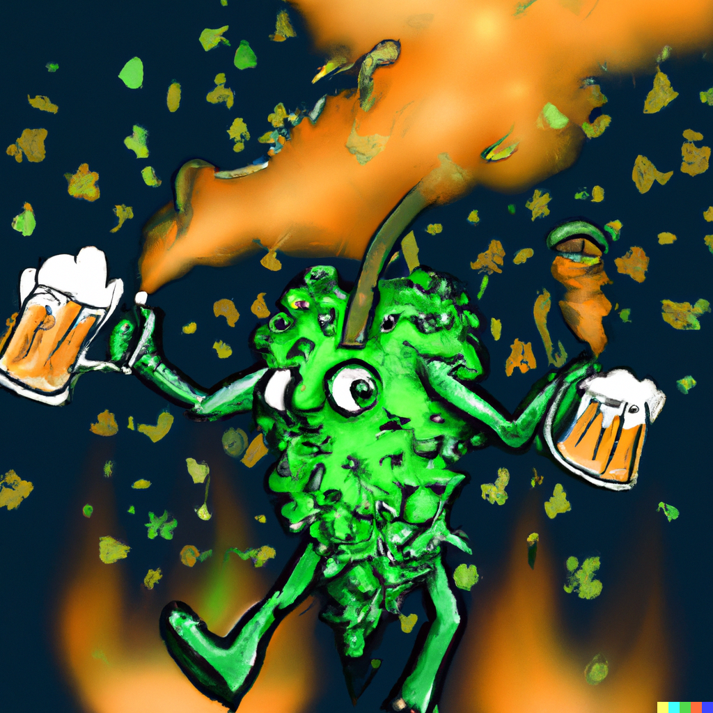 DALL·E 2023-05-28 15.56.15 - cartoon character that is a green realistic looking humulus lupul...png