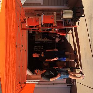 DIY ladder brew stand