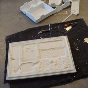 Door removed and hollowed out