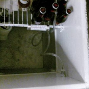 Added shelf to put bottles on..