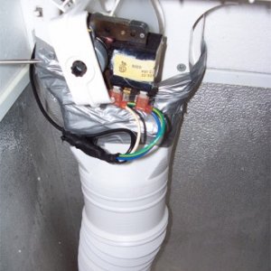 The fan that pulls the air from the top and moves it to the bottom.