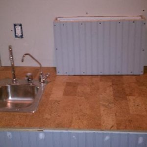 Surface with lid closed.