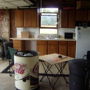 Entire kitchen view.