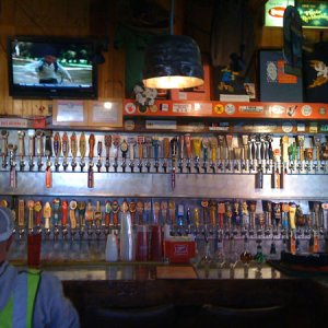 Most of the taps at el Bait Shop in Des Moines, IA. I couldn't fit them all in one photo.