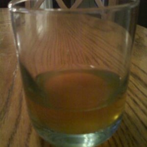 glass of pear cider