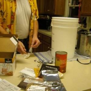 The first batch.  From a LME kit.  Scottish Ale