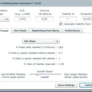 Mr. Malty pitch rate calculator