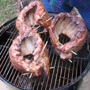 Ribs-abouthalfwaythroughthesmoke