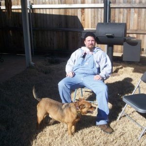 a_man_and_dog