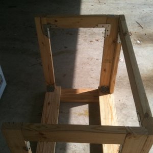 Frame without Freezer or casters