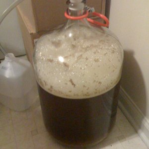myKolschinitsprimaryandmyDoubleChocolateStoutinthesecondary