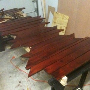 More stained trim