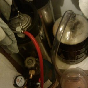 First keg filled.