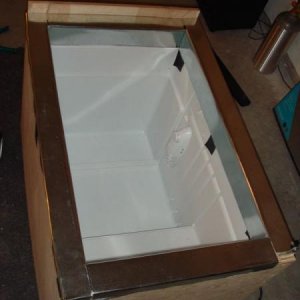 Metal trim bent and in place