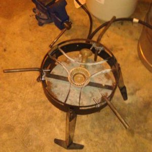 Finished product for the Hot Liquor tank burner.