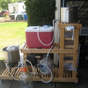 Wooden Brew-Stand