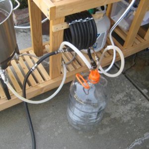 Another view of my counter-flow chiller.