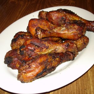 SoakedampSmokedHotPepperBeerChicken