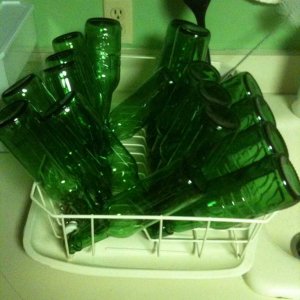 CleaningandDelabelingsomebottles
